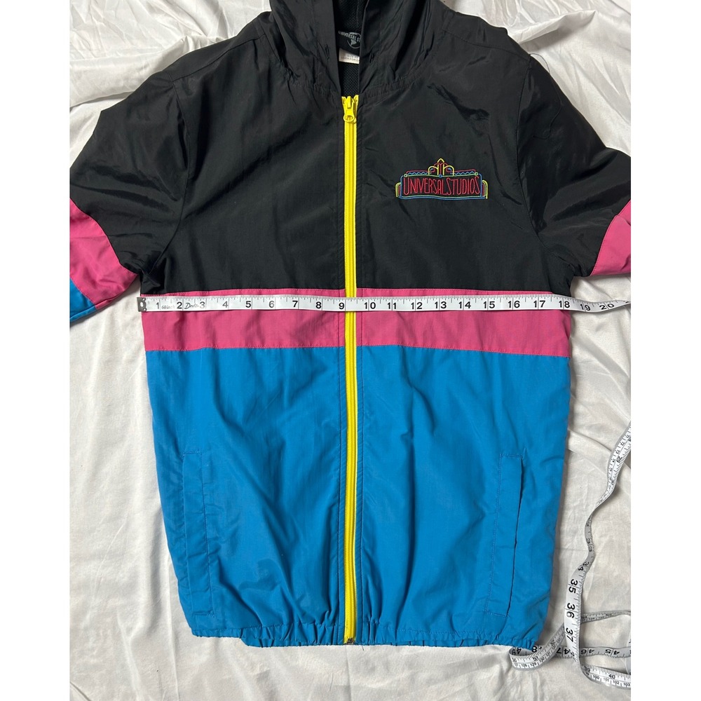 Universal Studios Windbreaker Jacket XS Retro Col… - image 13